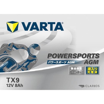 TX9 VARTA ��֗p�o�b�e���[ VARTA(�o���^) 89962855