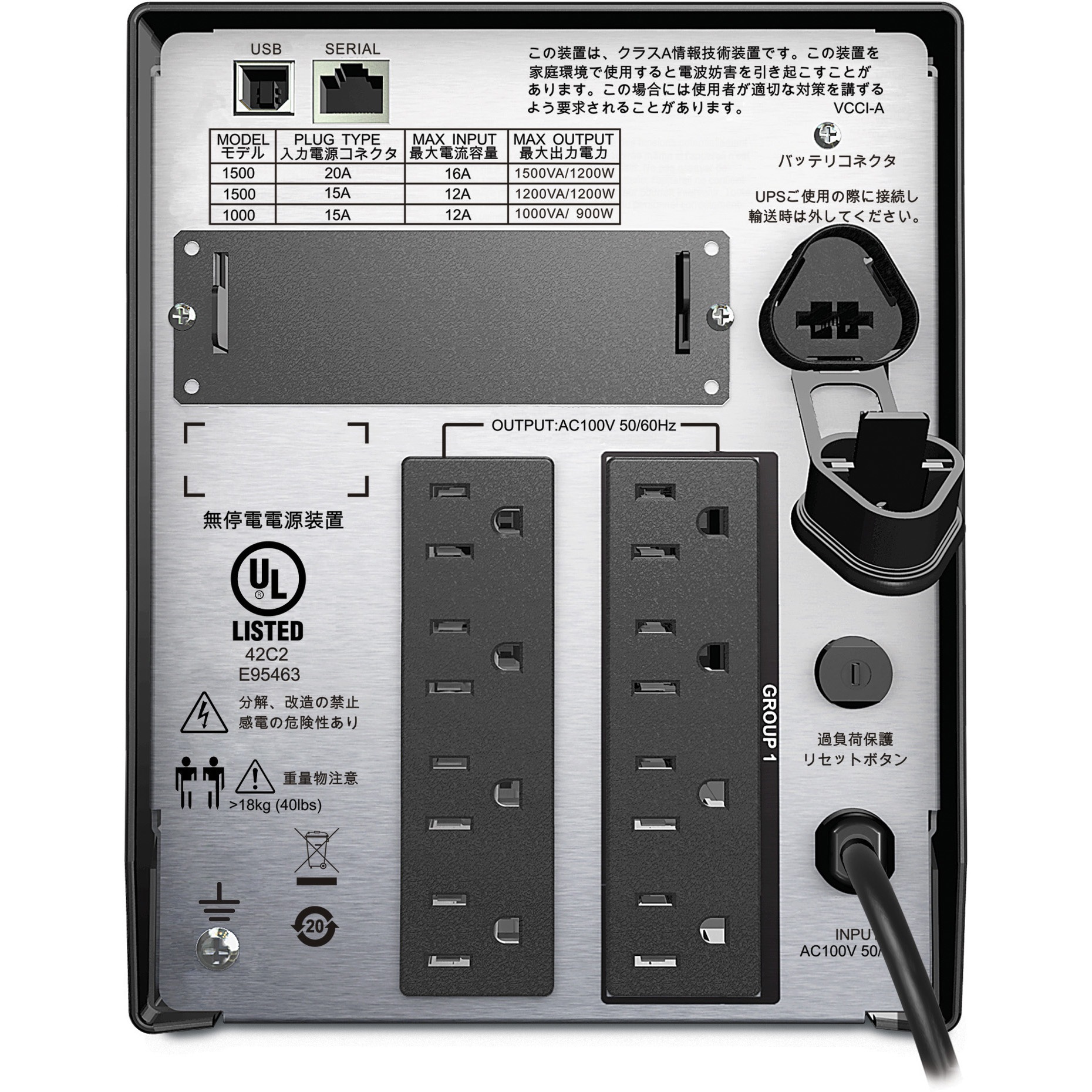SMT1000J3W Smart-UPS 1000 LCD 100V 3年保証 SMT1000J3W APC