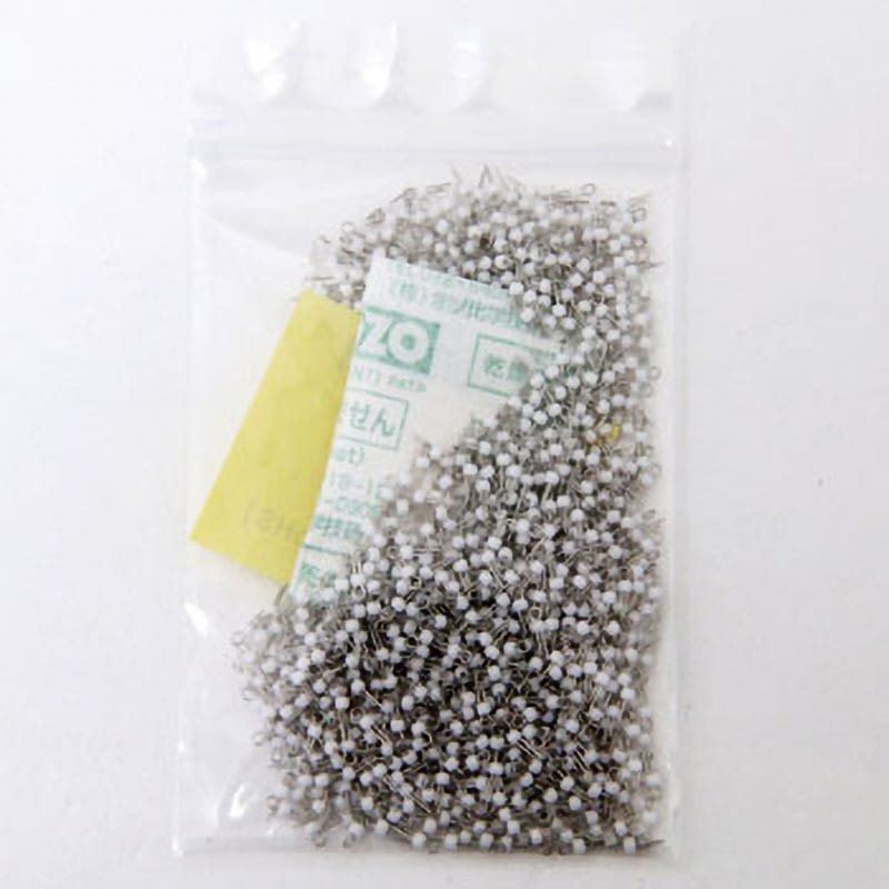 LC-3-S 白 オシロプローブ用チェック端子 MAC8(マックエイト) リン青銅0.3Φ製 取付穴径0.8mm 1袋(1000個)