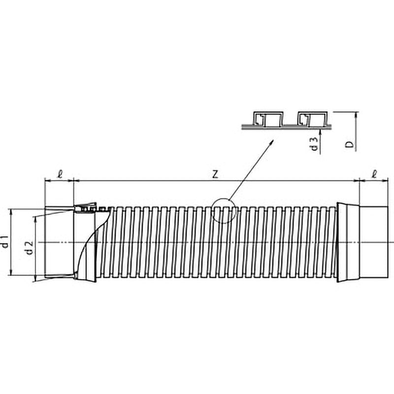 排水用継手 フレキジョイントCU FS 150×1000