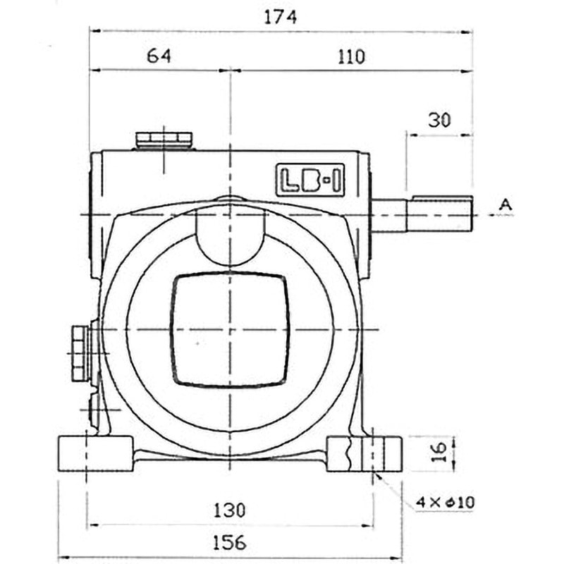 LB1-30 標準 ウォーム減速機 LB型 軸配置:標準 青木精密工業 脚 LB1-30 標準 ウォーム減速機 LB型 軸配置:標準 青木精密工業 脚