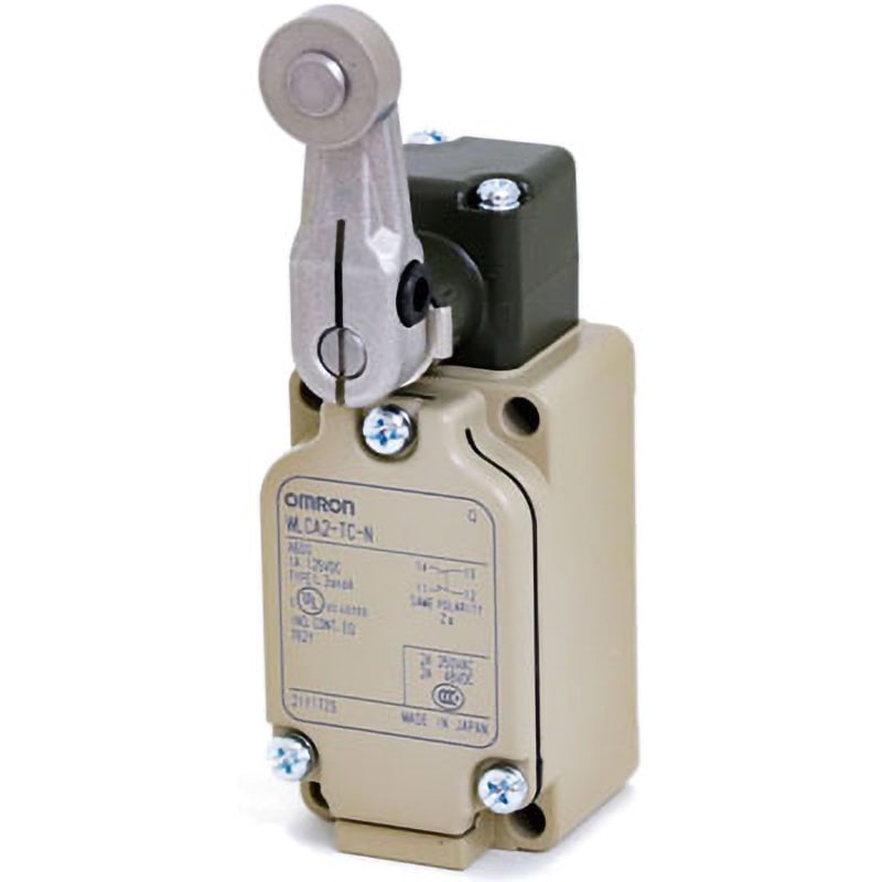 WLCA2-TC-N 2回路リミットスイッチ WL-N/WLG 耐環境形 omron(オムロン) 耐環境形(基準形)タイプ アクチュエータの種類ローラ・レバー(R38mm)