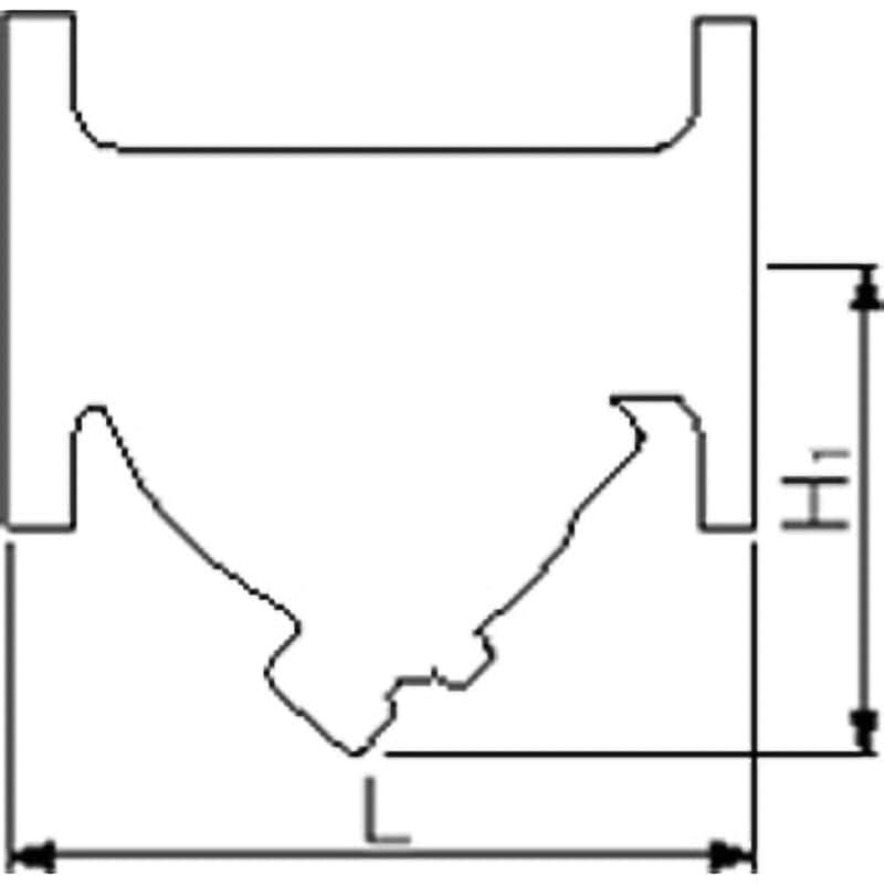 SY-40 80メッシュ ストレーナー(フランジ形) SY-40シリーズ ヨシタケ Y形 網目(こし網)標準80メッシュ 呼び径(B)1