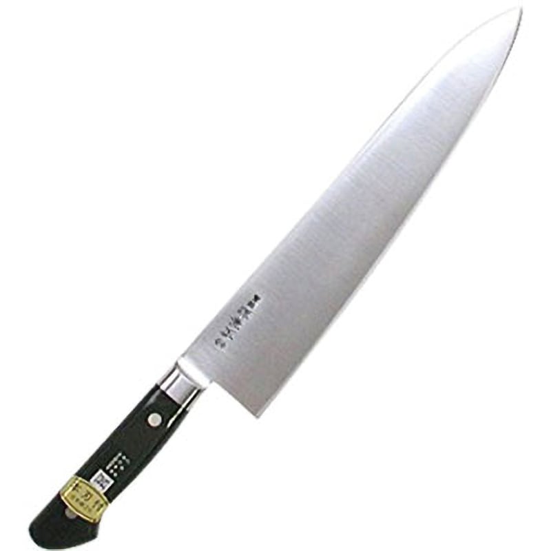 KC-704 源兼正 Mシリーズ 全鋼 口金付 黒合板柄 牛刀 関兼常 刃渡り