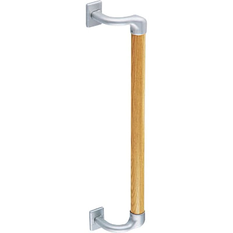 つき シロクマ 出隅二点手すり シルバー/Lオーク BR-533 600mm BR-572