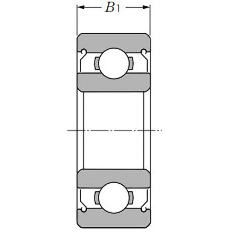 627ZZ ミニチュア玉軸受・小径玉軸受 ZZ(標準形)(フランジ無