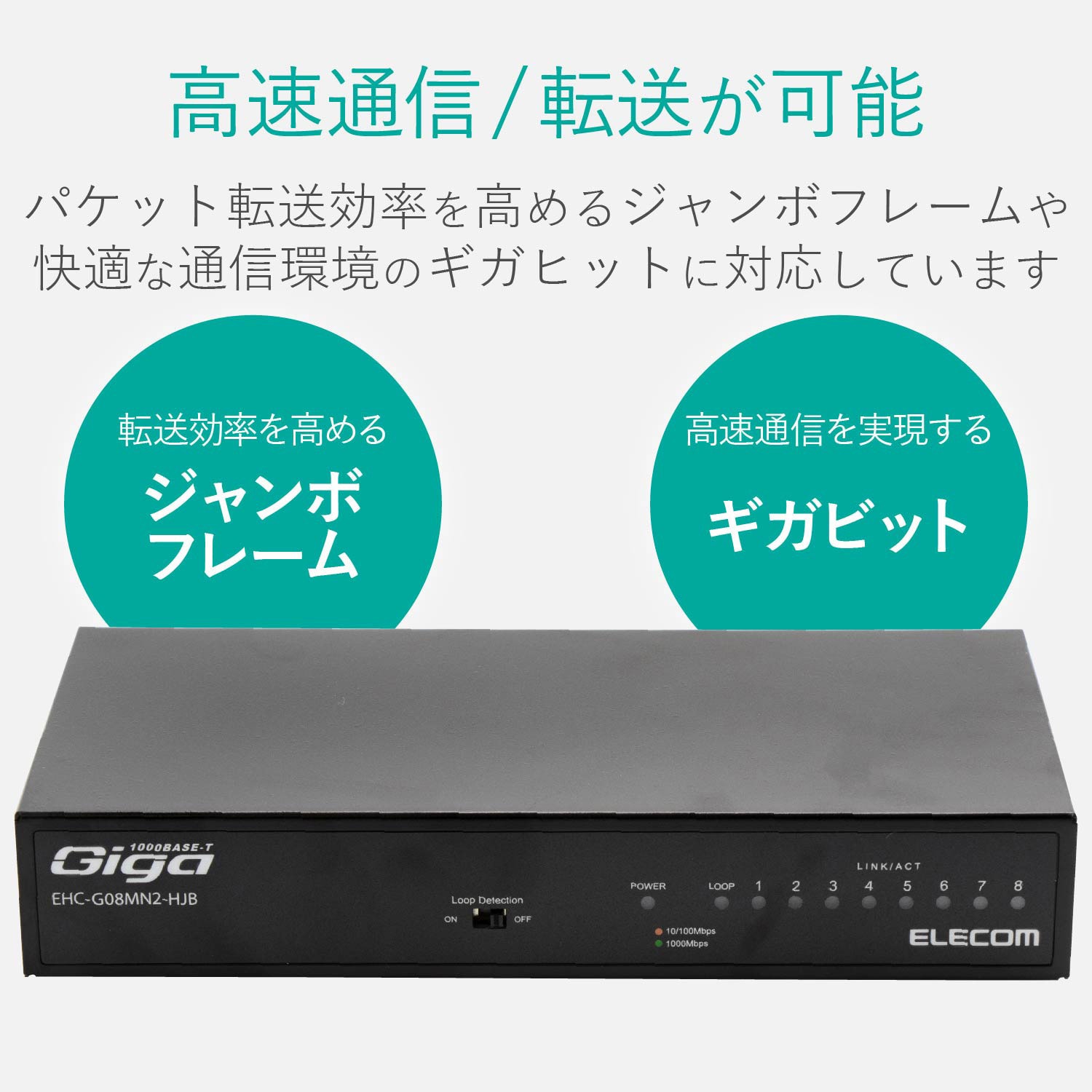 激安超安値 エレコム １０００ＢＡＳＥ−Ｔ対応 スイッチングハブ ８ポート メタル筐体 ホワイト マグネット付 ＥＨＣ−Ｇ０８ＭＮ２−ＨＪＷ １台  discoversvg.com