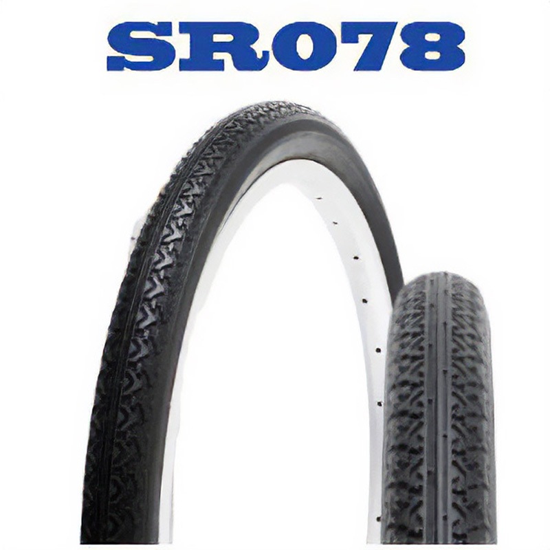 SR078 タイヤ・チューブ巻き 各2本 SHINKO(シンコータイヤ) サイズ22×1 
