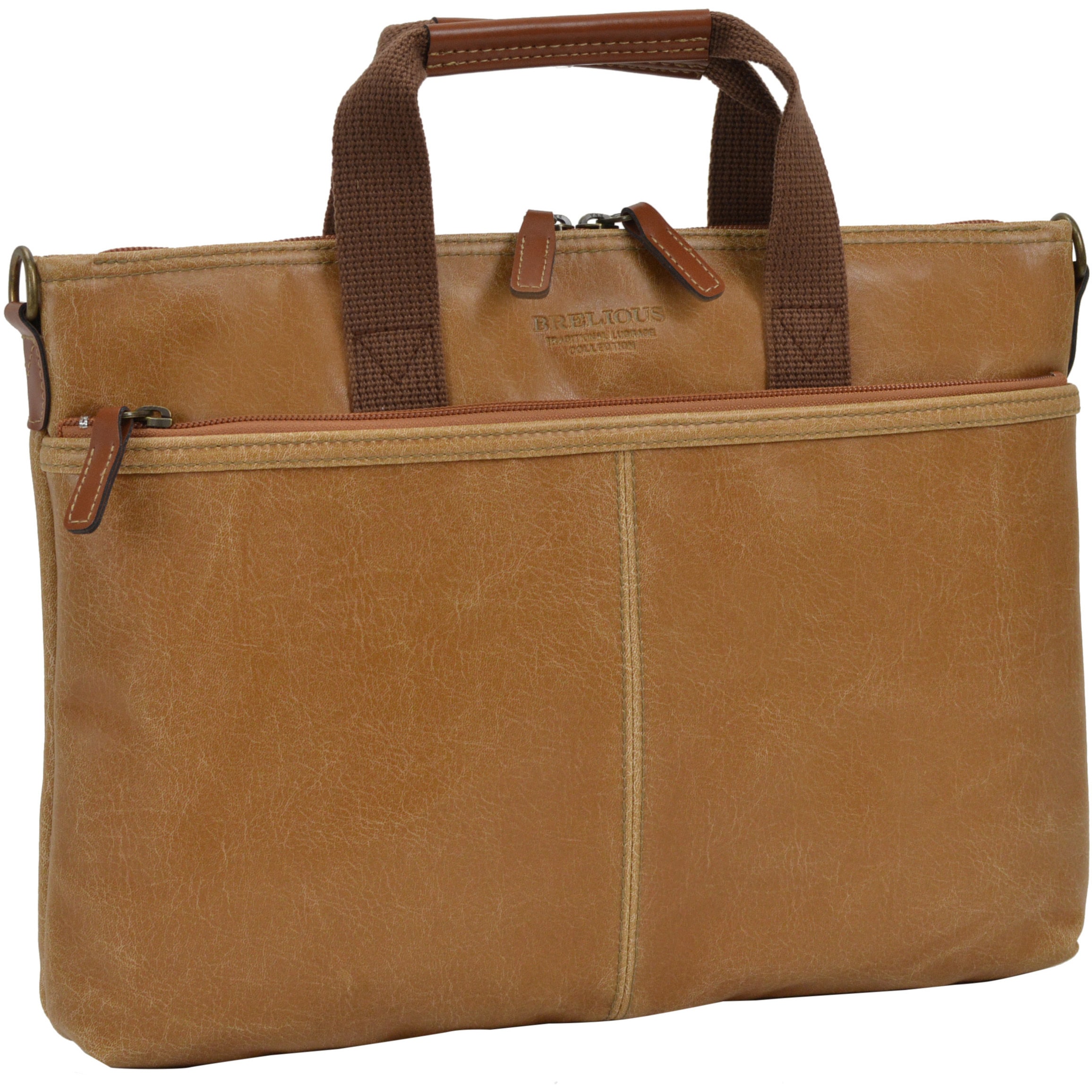 26673-10 豊岡製薄マチ横型2本手ショルダーバッグ 平野鞄 キャメル色   26673-10