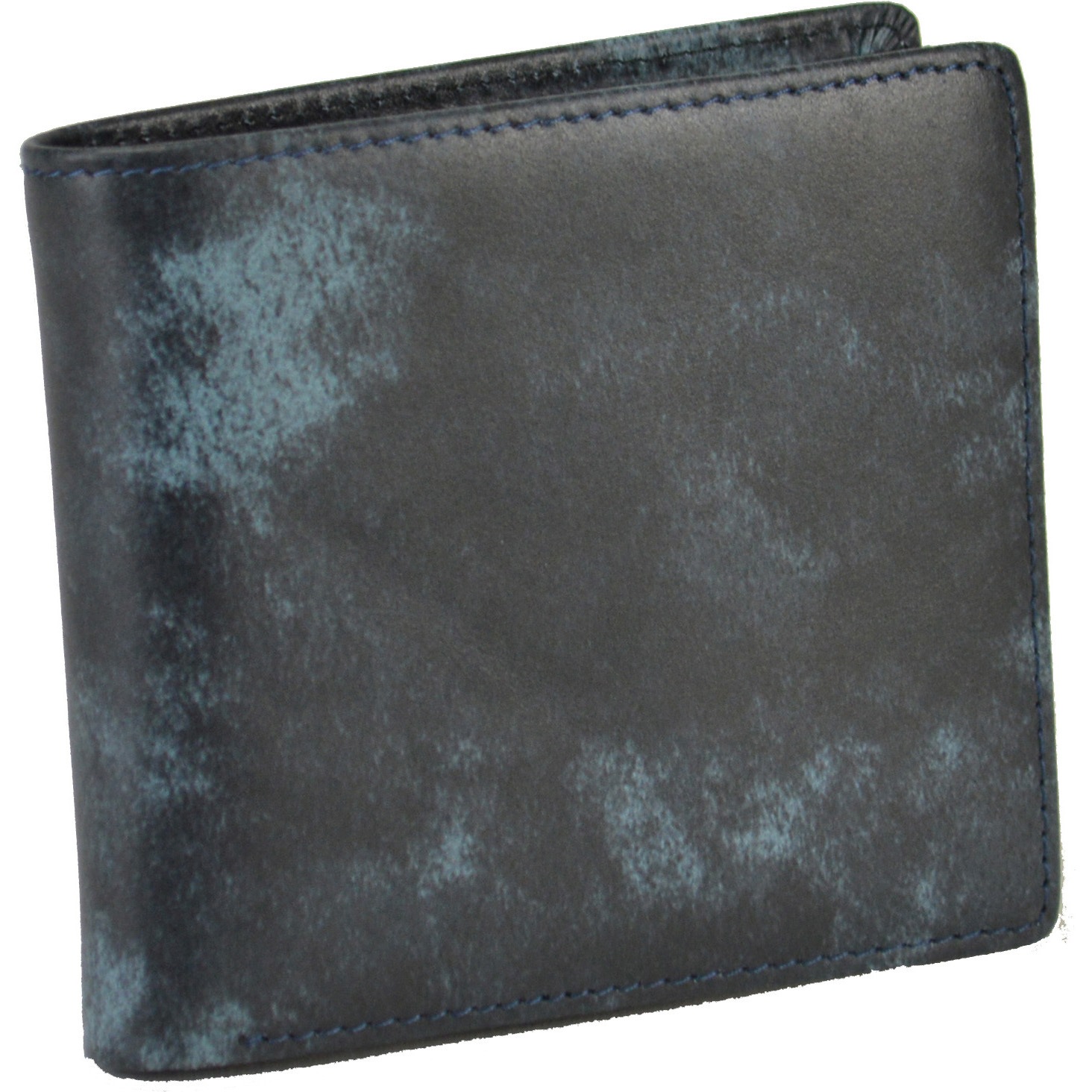 28010-03 牛革製2つ折り財布 平野鞄 コン色   28010-03