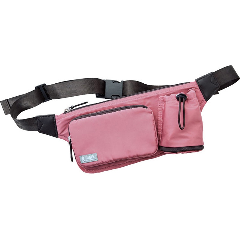 腰バック 92385 ローズ 体にフィット!軽量ウォーキングバッグ 1個