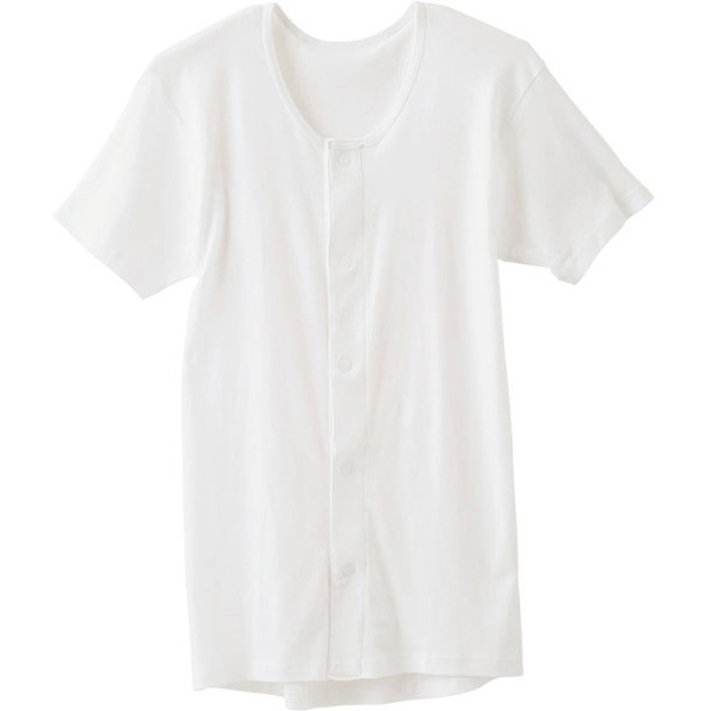 インナー　下着(上半身) 快い　インド綿　半袖 Q0011T　ベージュ　M 白鷺ニット工業 取寄品 JAN 4549368792548　介護福祉 白鷺ニット工業 半袖の通販