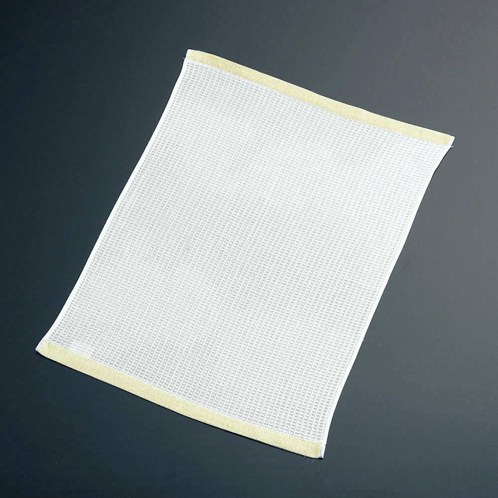 ミューファン 抗菌フキン 吉田織物 綿100%製 イエロー色 大サイズ 寸法330×700mm 1パック(12枚)