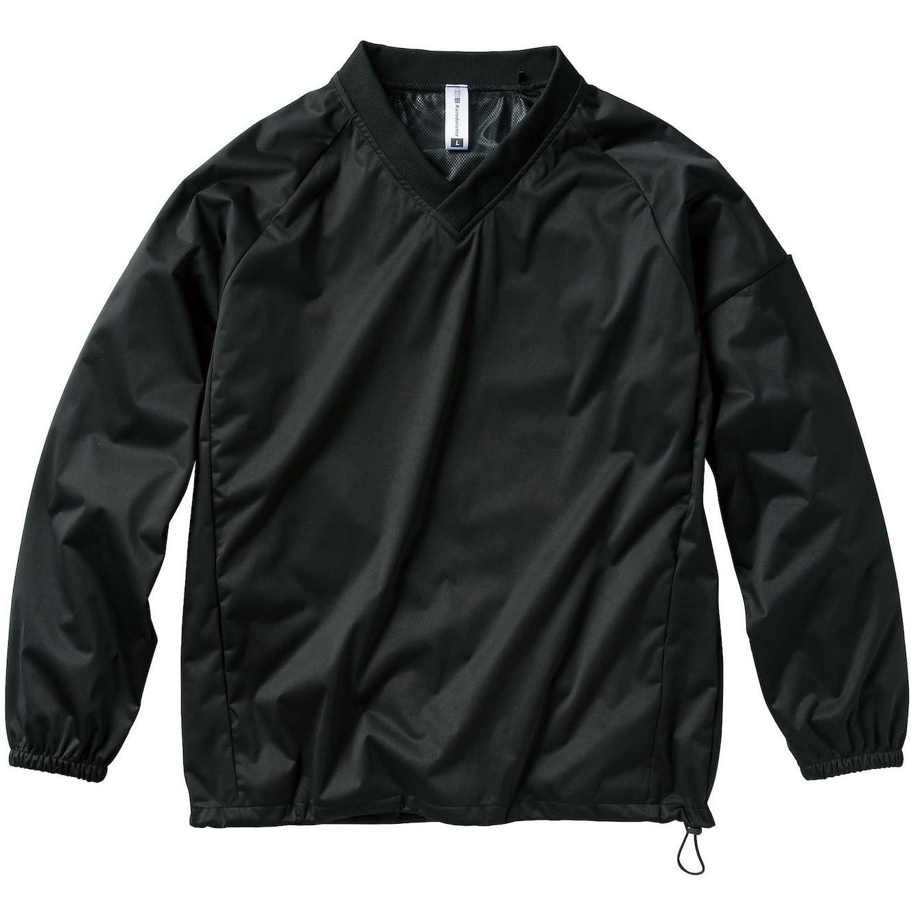 32688 防風ストレッチピステ(Vネック) クロダルマ ブラック色 サイズL