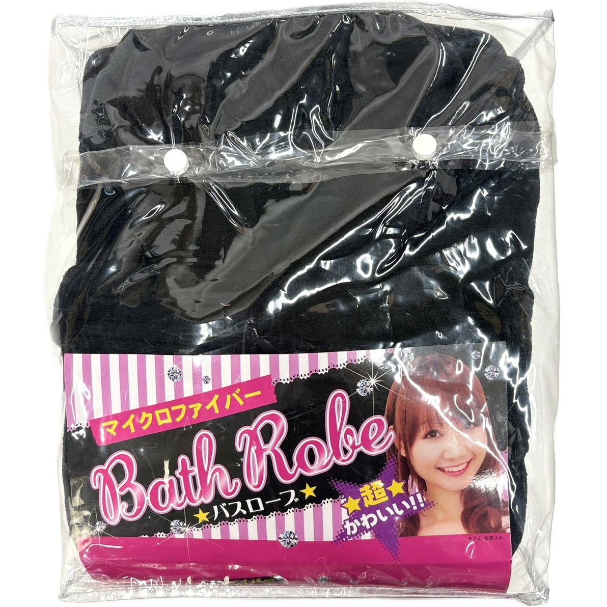 ZC420390 マイクロファイバー製バスローブ 林 ブラック色 1個 ZC420390