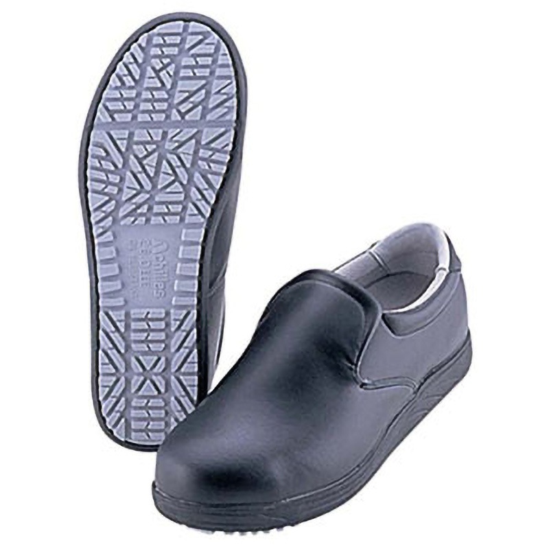 14 アキレス クッキングメイト (爪先保護タイプ) アキレス セーフティーシューズ 耐油性 黒色 サイズ28cm足幅EEE 1個