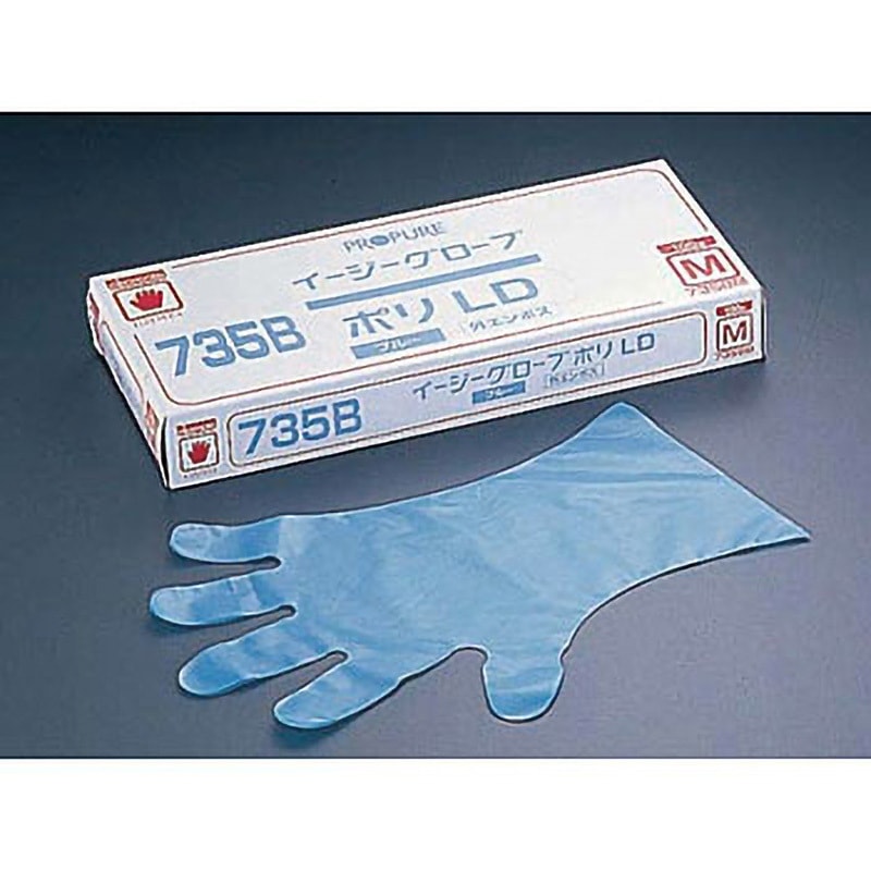 735B イージーグローブ 指先ぴったり オカモト 1箱(100枚) 735B
