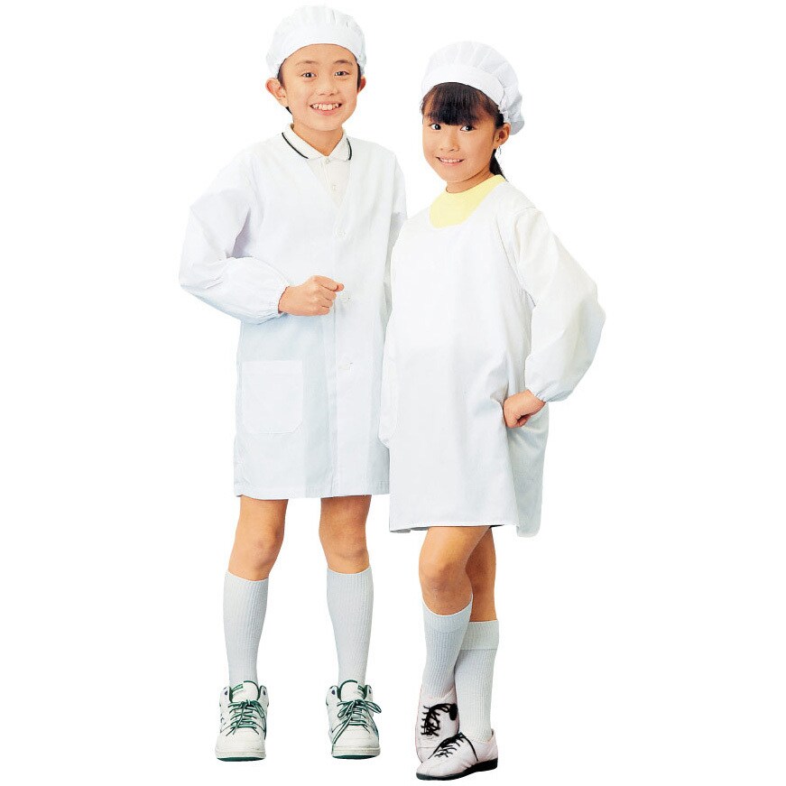 学童給食衣　シングル　SKV358　4号　ホワイト