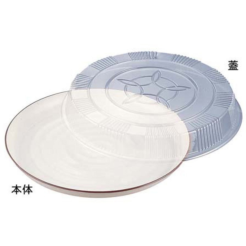 プラ容器 益子 茶フチ 1パック(10枚) ニシキ 【通販モノタロウ】 8,298円