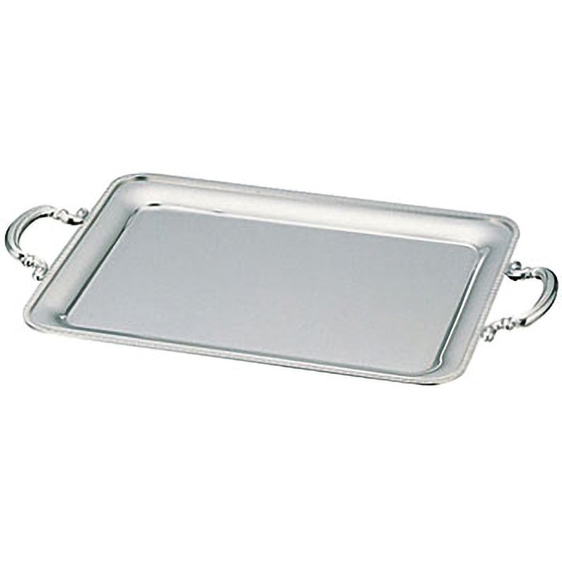 2412201 UK18-8菊渕角盆 (手付) 1個 UK(三宝) 【通販モノタロウ】