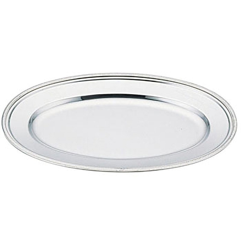 2462300 UK18-8 ロープ渕小判皿 1個 UK(三宝) 【通販モノタロウ】