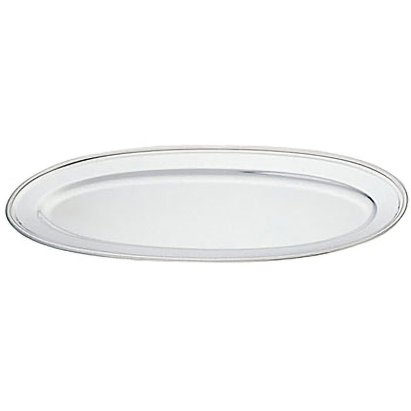 2463320 UK18-8ロープ渕魚皿 UK(三宝) 小判皿