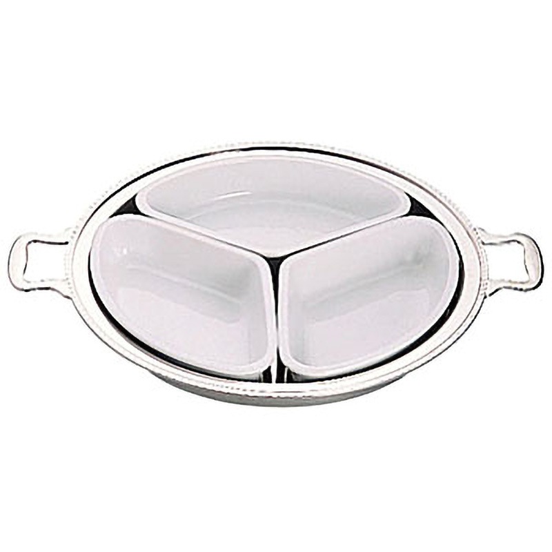 UK18-8ユニット丸湯煎用陶器セット 3分割 1個 UK(三宝) 【通販モノタロウ】