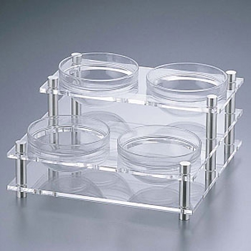 B302 アクリル コンディメントスタンド 2段4穴 1個 大幸プラ 【通販モノタロウ】
