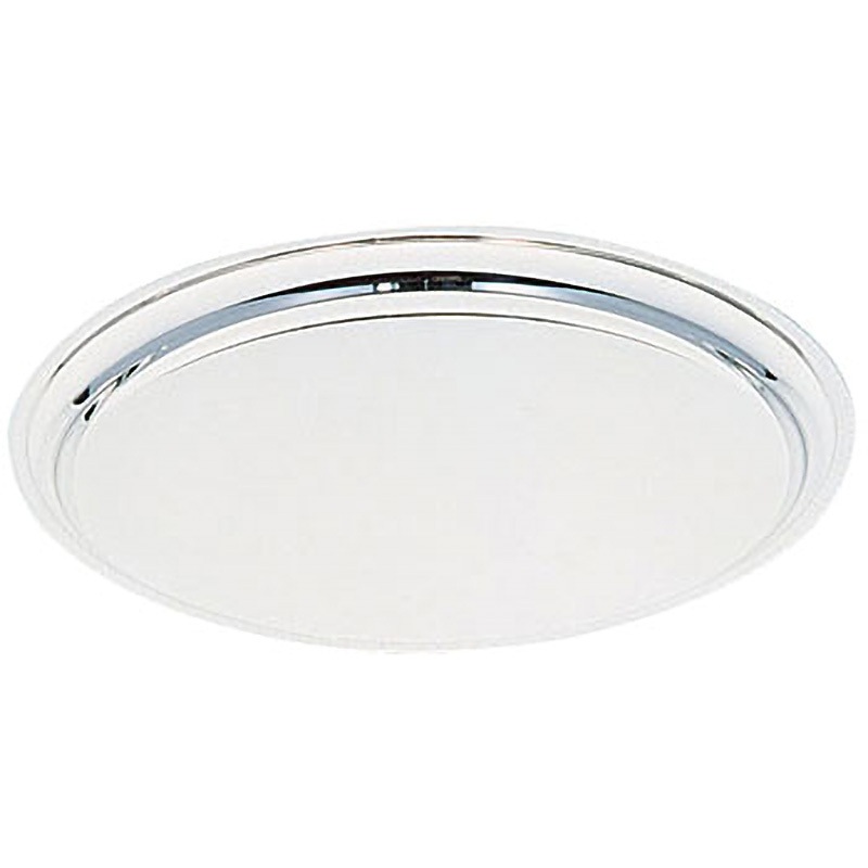 2346220 UK18-8丸盆 〈B渕〉 1個 UK(三宝) 【通販モノタロウ】