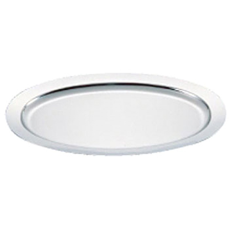 2386280 UK18-8プレーンタイプ小判皿 UK(三宝) 丸皿