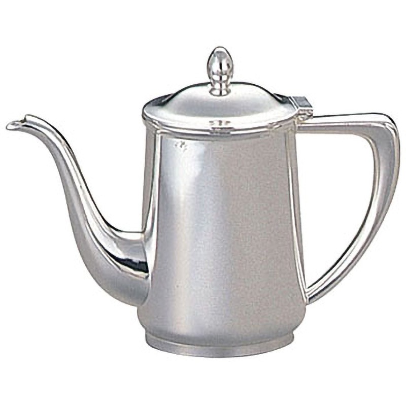 洋白 小判型コーヒーポット 早川器物 容量1000mL