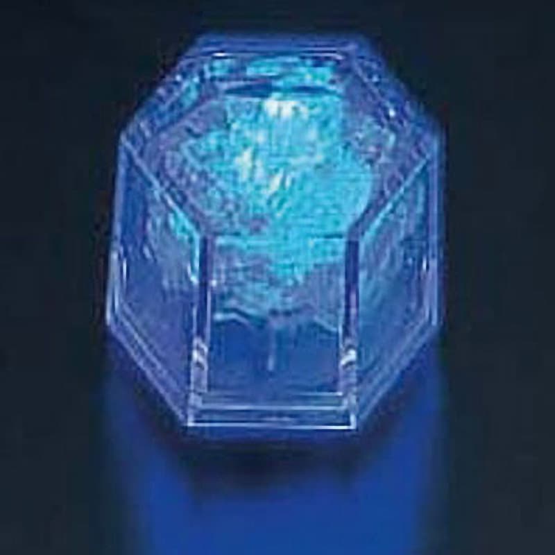 ライトキューブ・クリスタル 高輝度 マックスタッフ ブルー色 幅38mm奥行33mm高さ40mm 1ケース(24個)