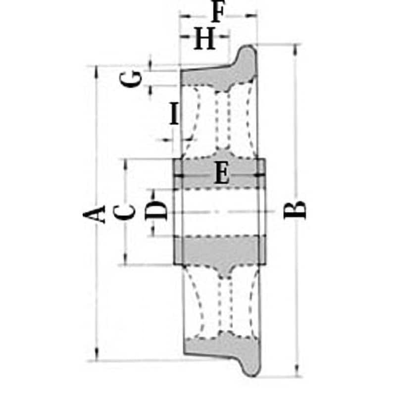 CD-NO.120 チルド車輪 伊藤鋳工 キー溝加工なし チルド鋳鉄製 - 【通販モノタロウ】