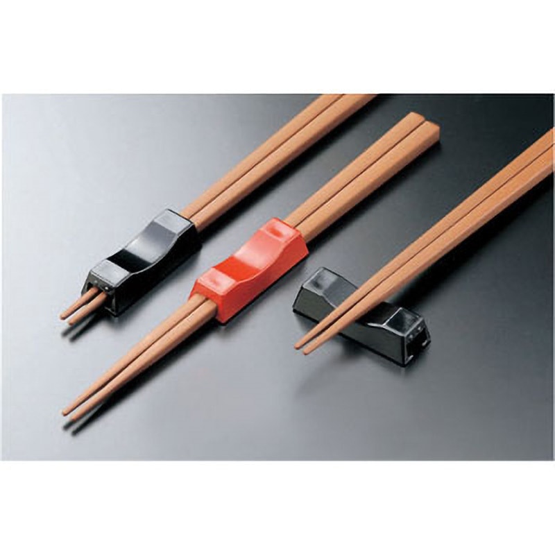 M10982 ABS箸置き 四角用 マイン 朱赤色 1セット(10個) M10982
