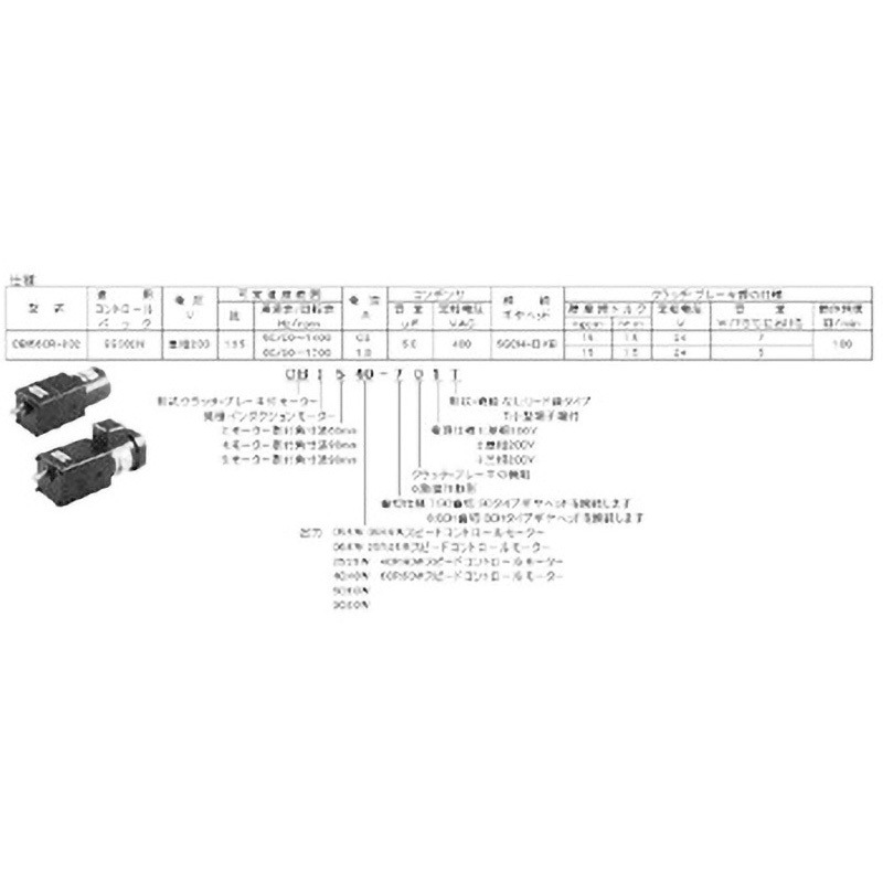 CBI560R-802 クラッチ・ブレーキ付モーター(CBモーター) スピード
