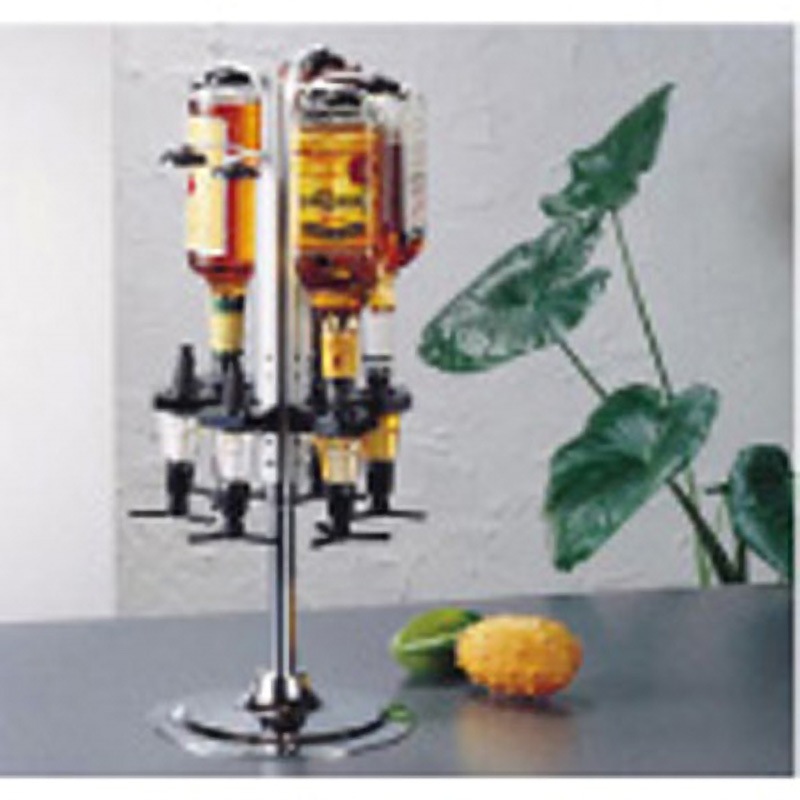 PMZ01004 ビューモント ウィスキーメジャースタンド ロータリー式 4本立 カンベインターナショナル 白色 4本立1 1/2オンス   PMZ01004 27,937円