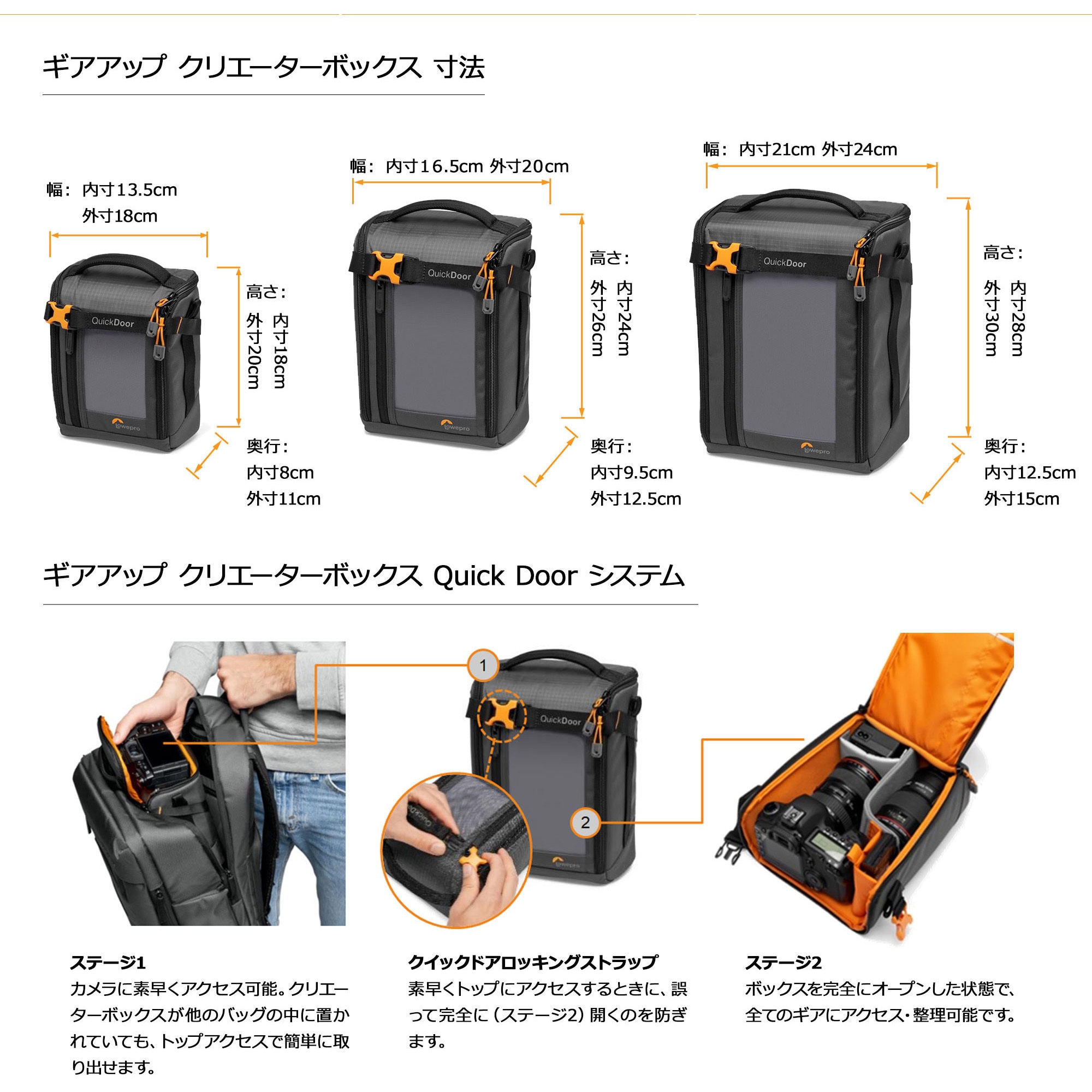 LP37347-PWW ギアアップ クリエーターボックス II GRL Lowepro サイズM