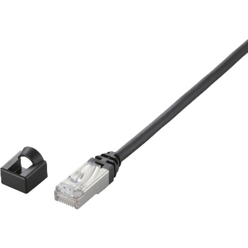 LD-26334B-030 産業用LANケーブル 微可動用 耐油 編組シールド AWG28×4P 黒 ブラック エレコム 両端コネクター付 ヨリ線 非対応 3m  1個 LD-26334B-030