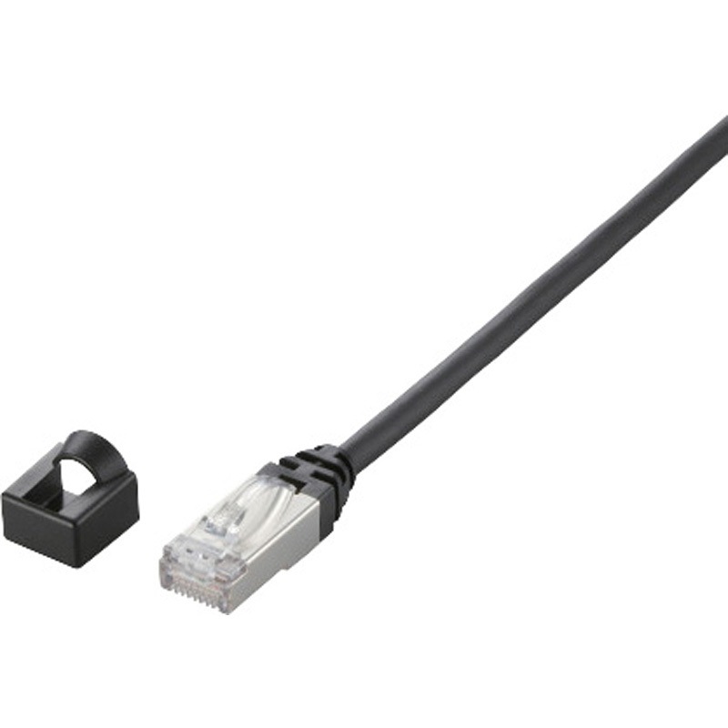 LD-26334B-050 産業用LANケーブル 微可動用 耐油 編組シールド AWG28×4P 黒 ブラック エレコム 両端コネクター付 ヨリ線 非対応 5m  1個 LD-26334B-050