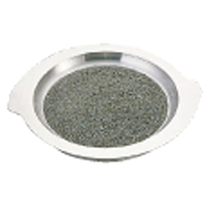 WS265 アルミ 枠付長水石焼S型プレート TKG 直径(石)170mm  WS265テーブルウェア(卓上備品・食器)