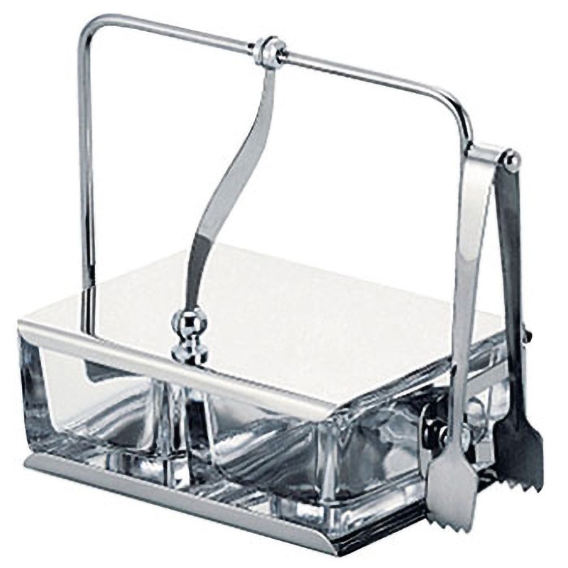 552 ガラス薬味入れ (2ヶ仕切) 1個 エムタカ 【通販モノタロウ】