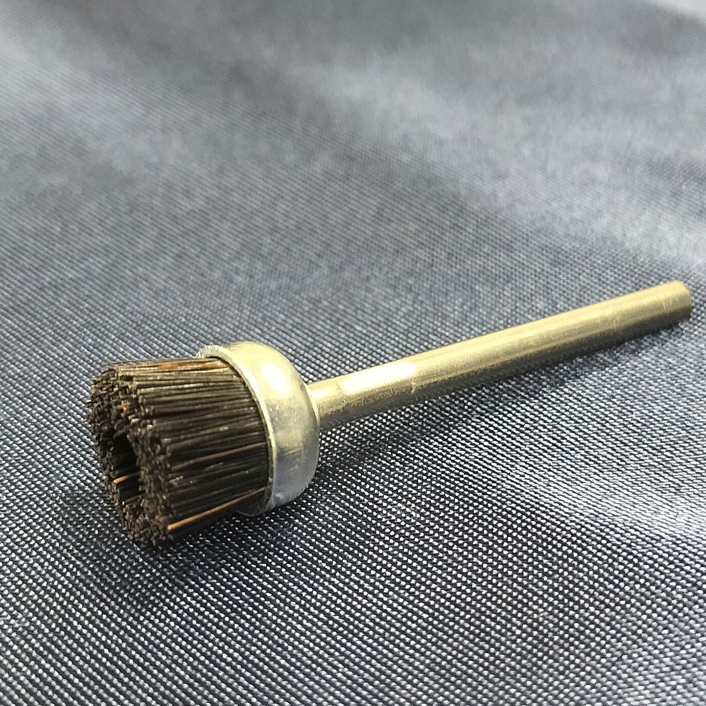 CSUM-013 馬毛 軸付きスーパーミニカップブラシ 高島産業 軸径3mm外径13mm  CSUM-013