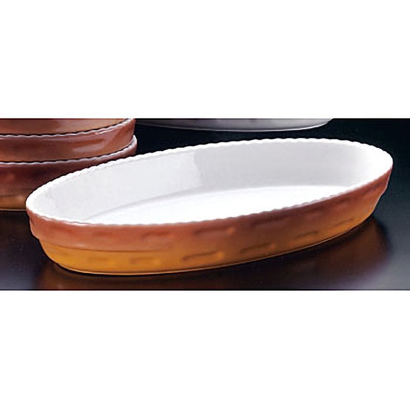 PC24028 スタッキング 小判グラタン皿 1個 ROYALE(ロイヤル)[厨房用品/食器] 【通販モノタロウ】