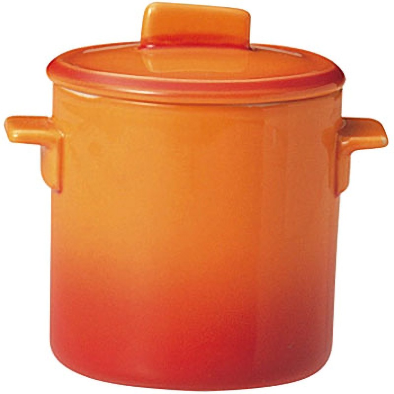 SO4808 ソレイユ 蓋付カップ ミヤザキ食器 オレンジ色 容量100mL