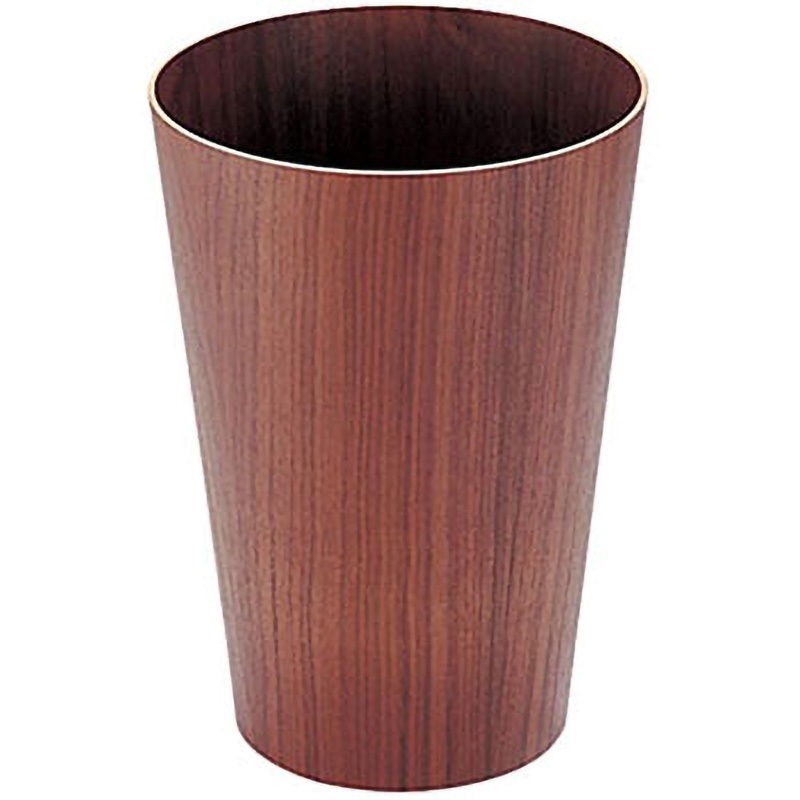903WN 木製 ルーム用ゴミ入れ(ウォールナット) サイトーウッド 丸型 色walnut