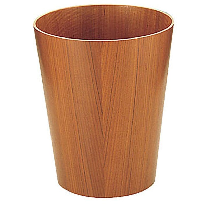 903 木製ルーム用ゴミ入れ(チーク) サイトーウッド 丸型 色teak grain (ayous)