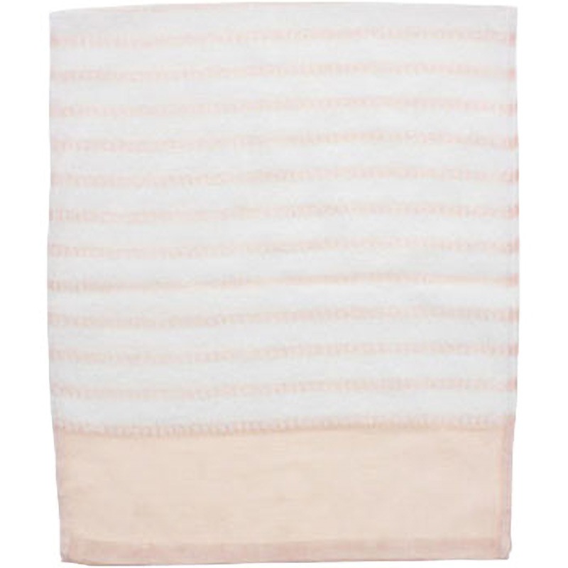 ピンク 【名入れ】ボーダータオル(ライラック) 約68.75g/枚(220匁) ノーブランド ピンク色  1セット(120枚)