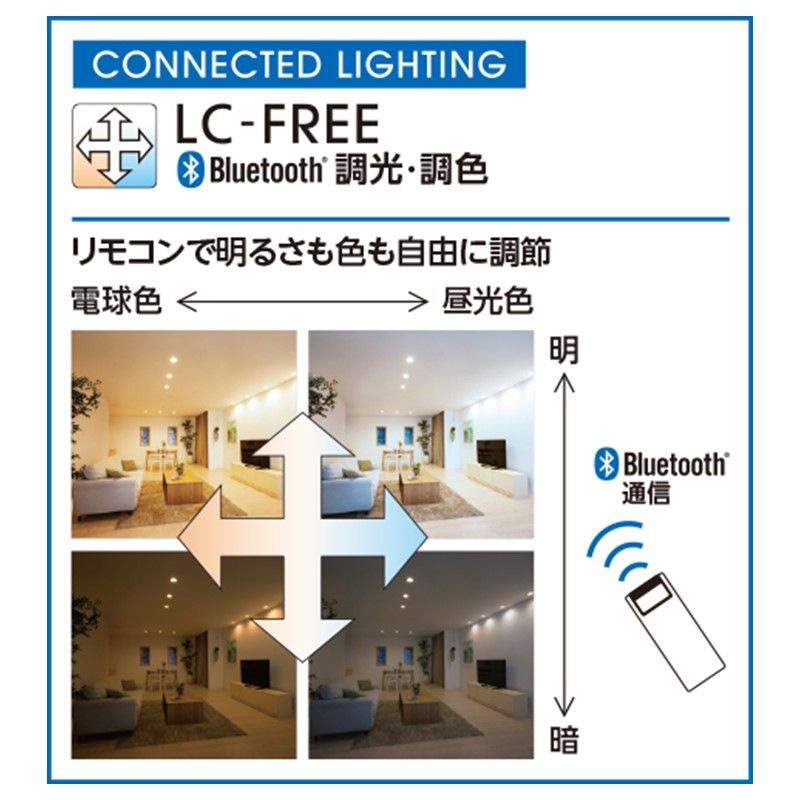 βオーデリック/ODELICダウンライト M形 Bluetooth 調光・調色 LED一体型 埋込穴100 オフホワイト 白色コーン リモコン・電源装置別売 βオーデリック⁄ODELIC OD058114BRダウンライト Bluetooth 調光・調