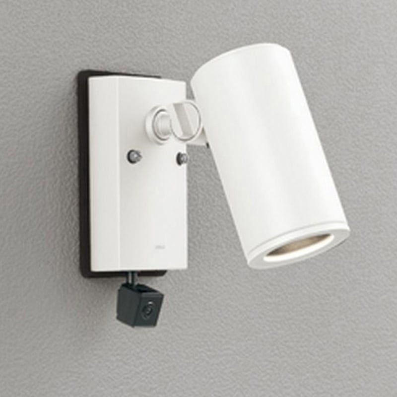 OG264217 LED エクステリアスポットライト 人検知カメラ付 ODELIC(オーデリック) 明るさダイクロハロゲン形(JDR)50Wクラス 幅Φ78mm長さ151mm  OG264217