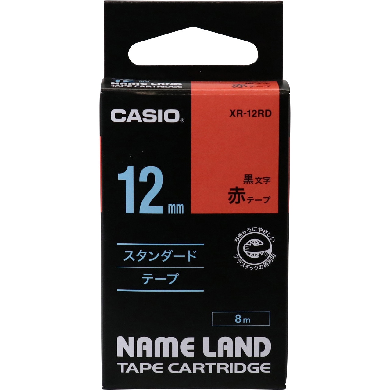 カシオ計算機 ラテコ専用テープXB-12RD赤に黒文字（×30セット） 新品（まとめ）カシオ計算機 ラテコ専用テープXB-12RD赤に黒文字